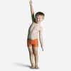 Kupaće bokserice za dječake tamnonarančaste s printom