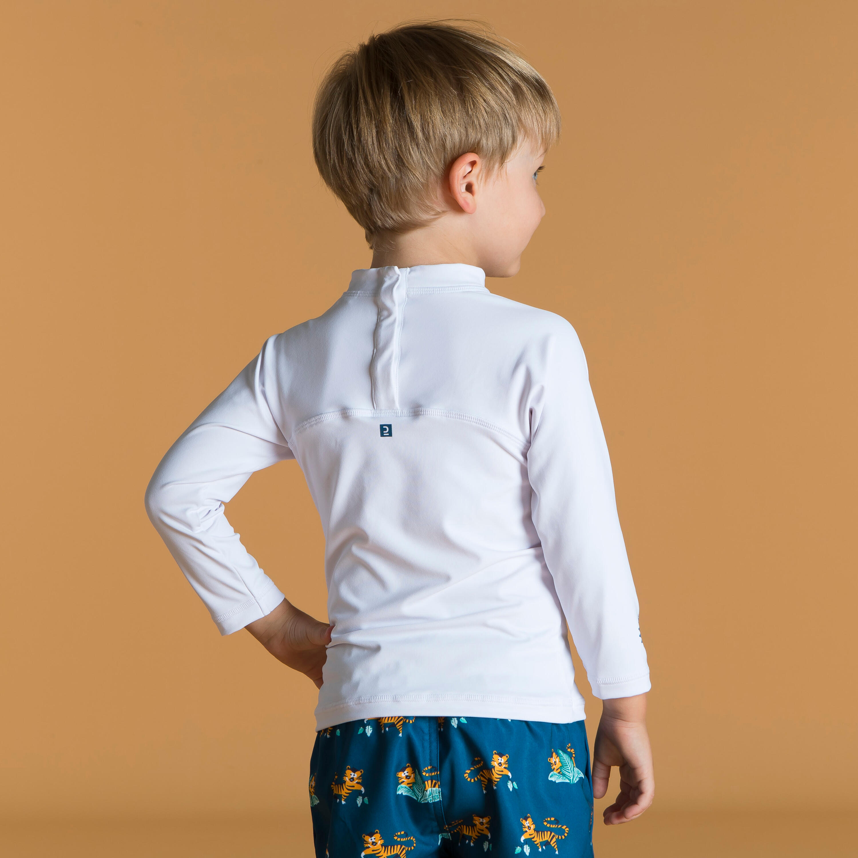 Baby Long-Sleeved Anti-UV T-shirt - White 2/2