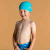 Detská plavecká čiapka látková modrá s potlačou 