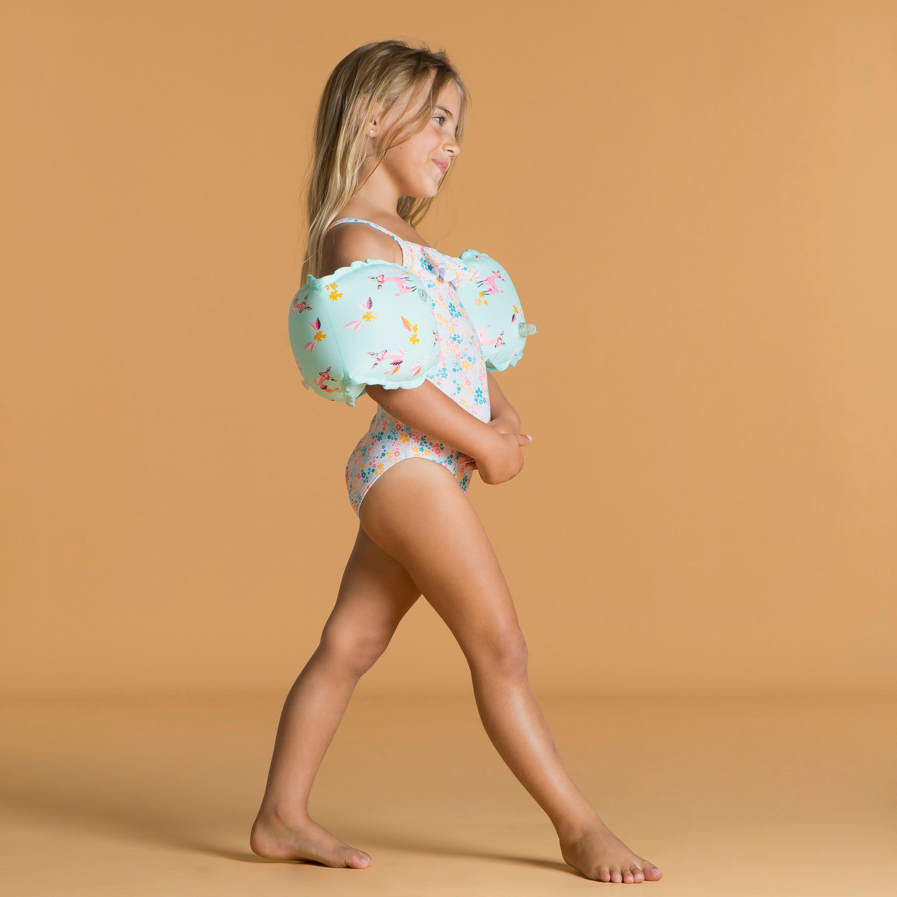 Kids' Swimming Armbands with inner fabric - Nabaiji "Gazelle" - NABAIJI