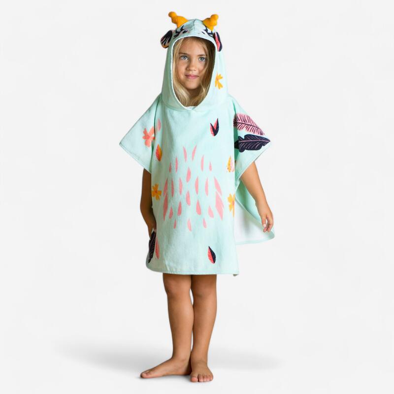 NABAIJI Bebek Pamuklu Panço - Yeşil / Geyik Desenli - Gazelle NABAIJI Bebek Pamuklu Panço - Yeşil / Geyik Desenli - Gazelle