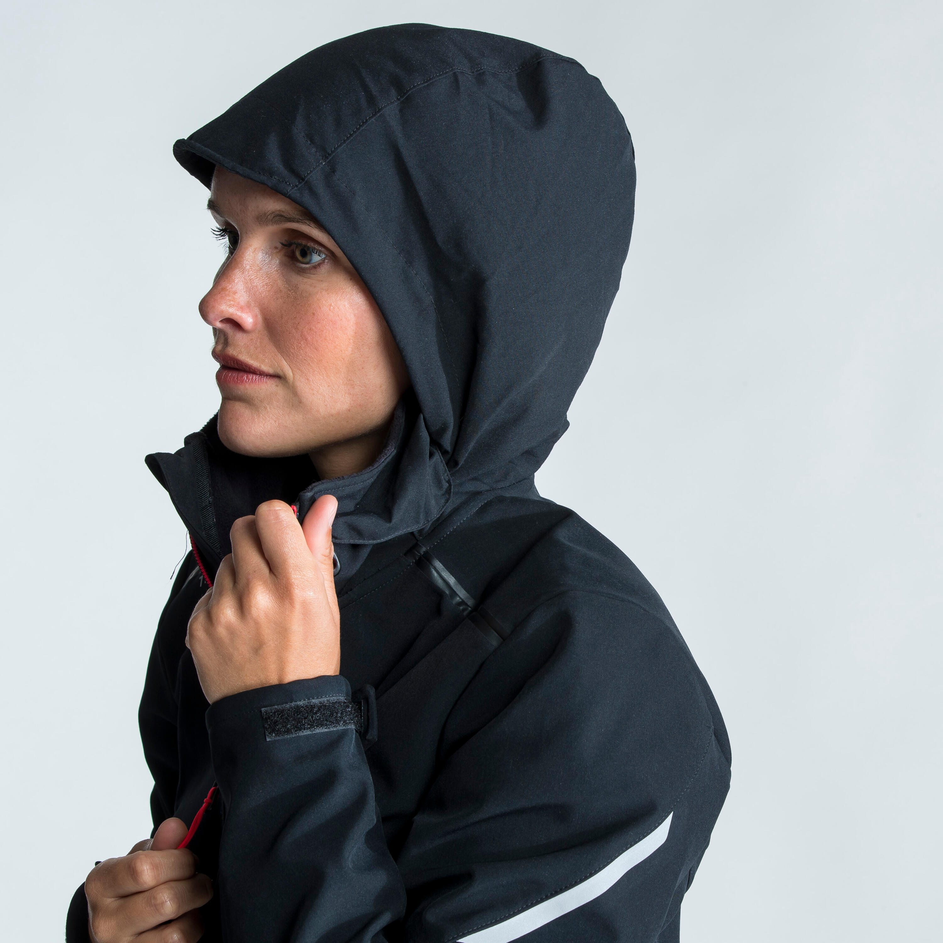 Women’s Windproof Softshell Jacket - 900 Black - TRIBORD