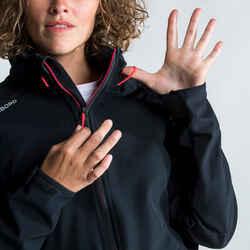 Women's Sailing Windproof Softshell Jacket 900 - Black