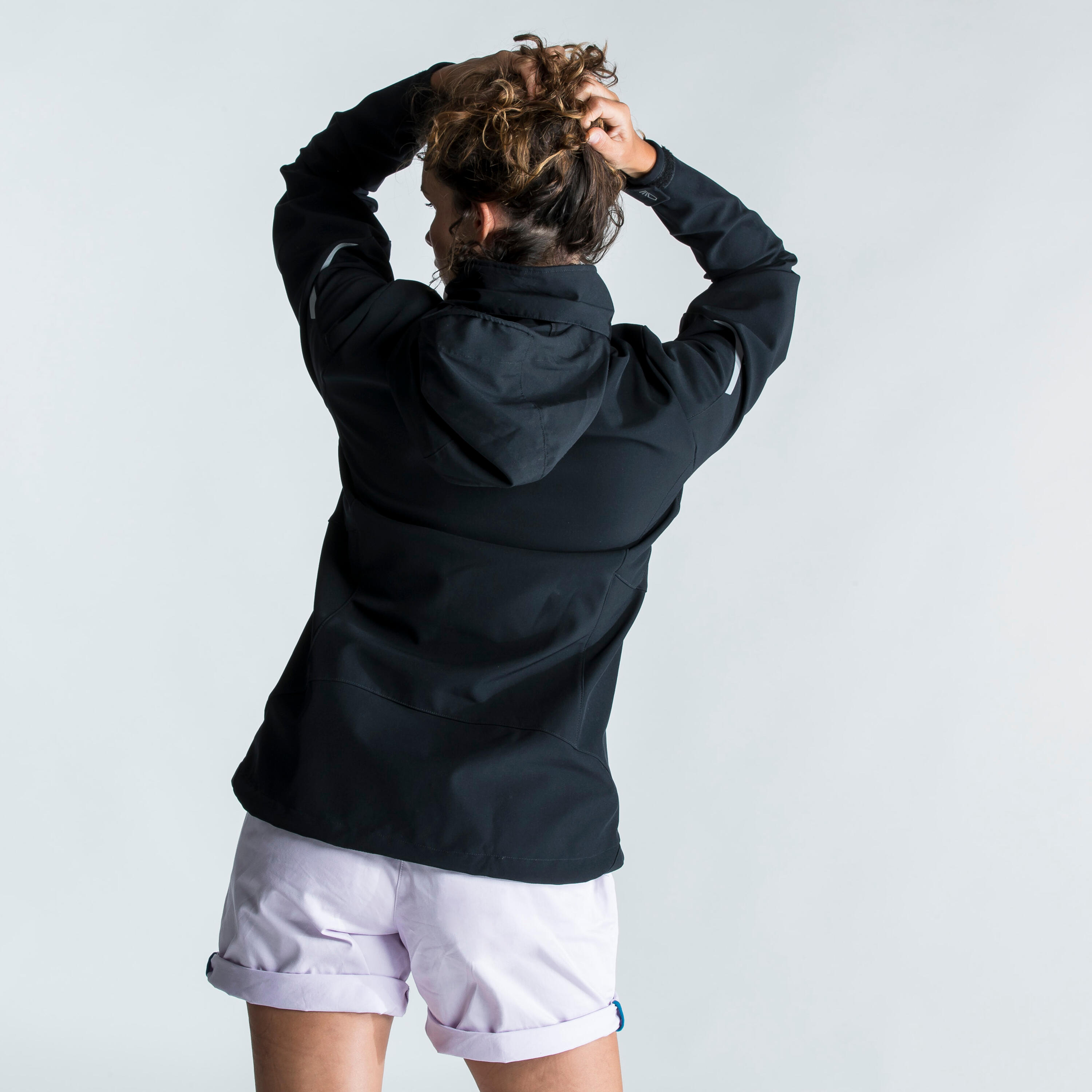 Women’s Windproof Softshell Jacket - 900 Black - TRIBORD