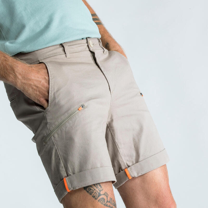 Bermuda Shorts Segeln Herren strapazierfähig 100 beige