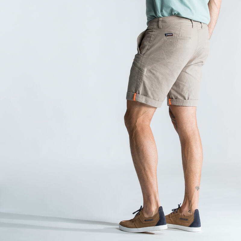 Bermuda Shorts Segeln Herren strapazierfähig 100 beige