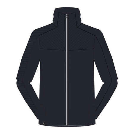 Chaqueta polar de esquí y nieve lana merina Hombre Wedze SKI-P 500 azul