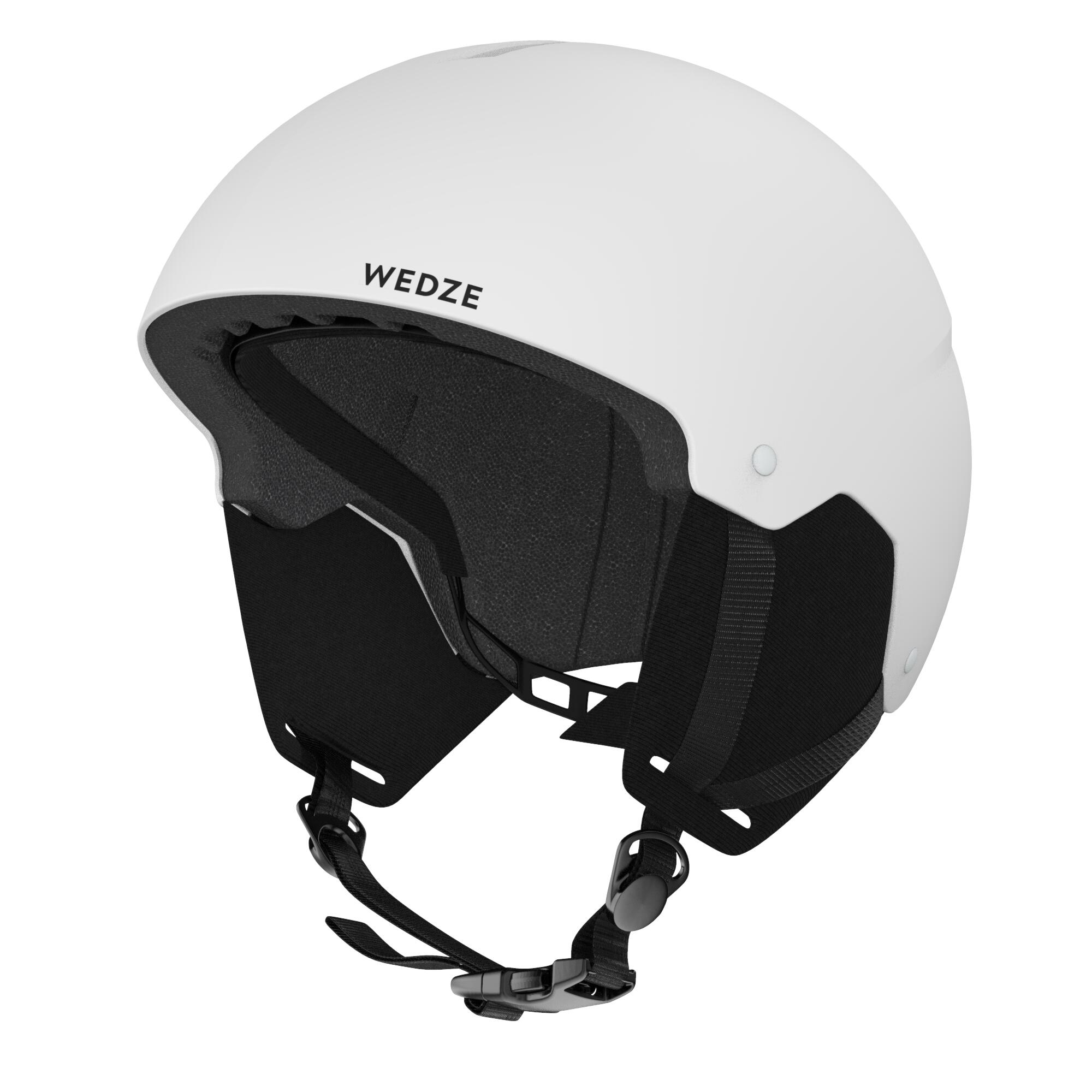 WEDZE KIDS’ SKI HELMET H100 LIGHT GREY