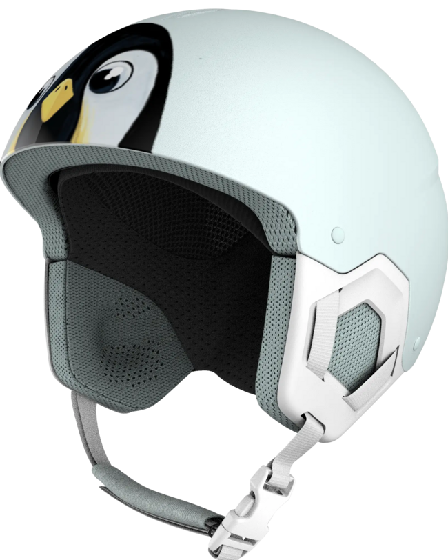 Skihelm Kinder H-Kid 500 eisblau – Pinguin