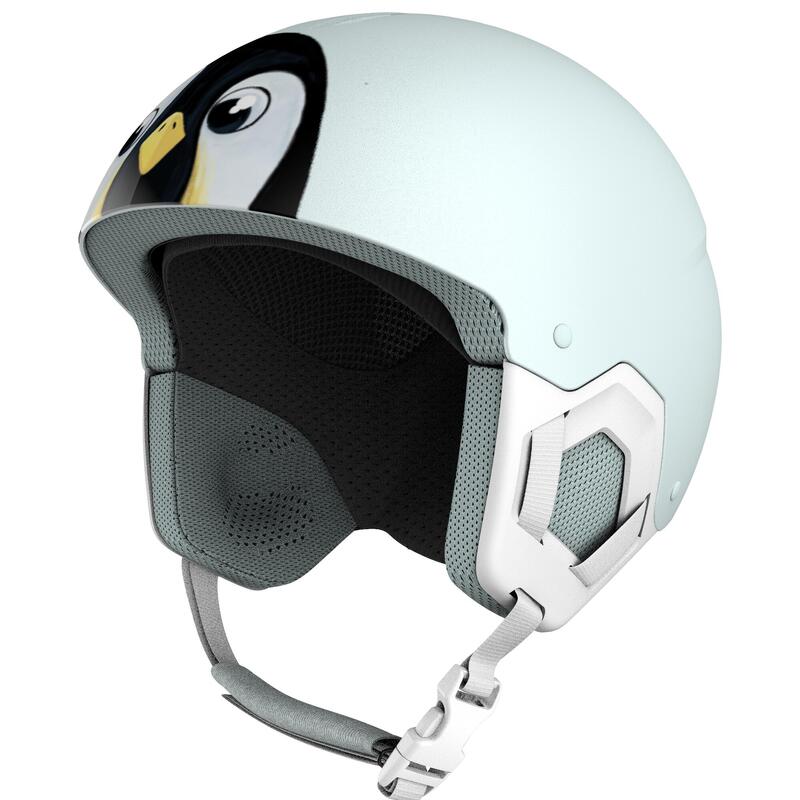 Skihelm Kinder - H-KID 500 eisblau Pinguin 