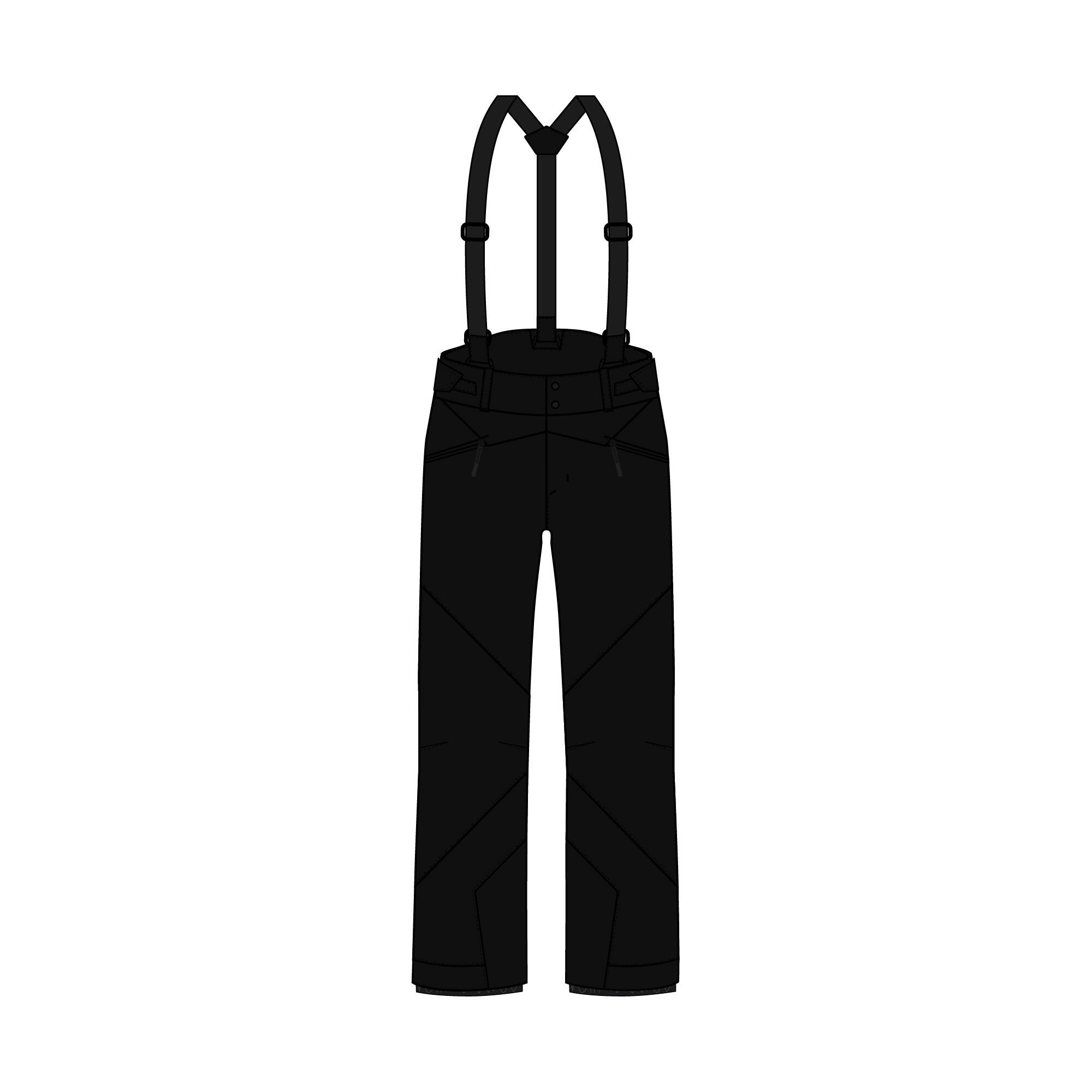 PANTALON DE SKI CHAUD HOMME 180 -NOIR 10/17