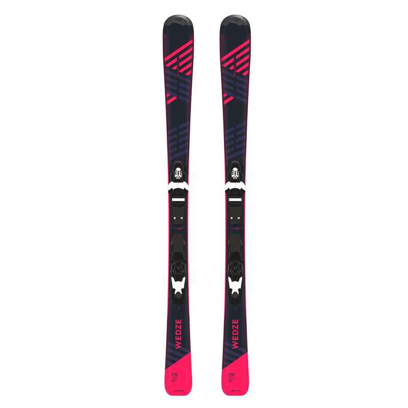 Ski Kinder mit Bindung Alpin - Boost 500 blau/rosa  Media 1