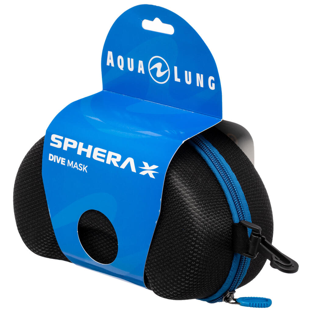 Tauchmaske Freediving Damen/Herren Aqualung Sphera X schwarz