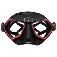 SPEARFISHING AND FREEDIVING MASK WOLF - BLACK/RED