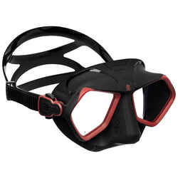 SPEARFISHING AND FREEDIVING MASK WOLF - BLACK/RED