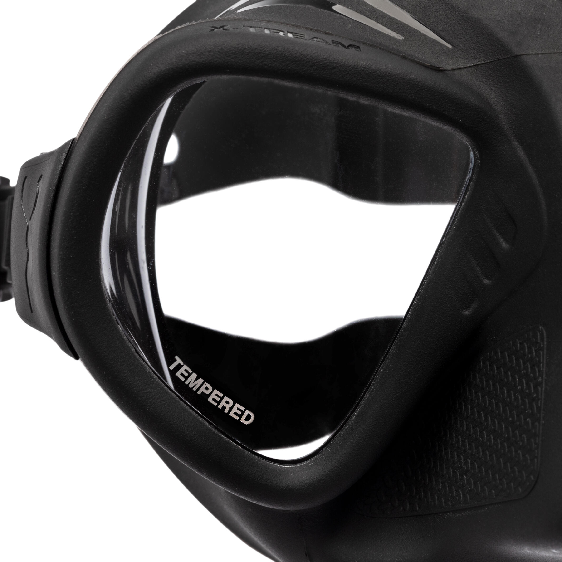 Freediving and Spearfishing Mask X-STREAM - Black 8/9