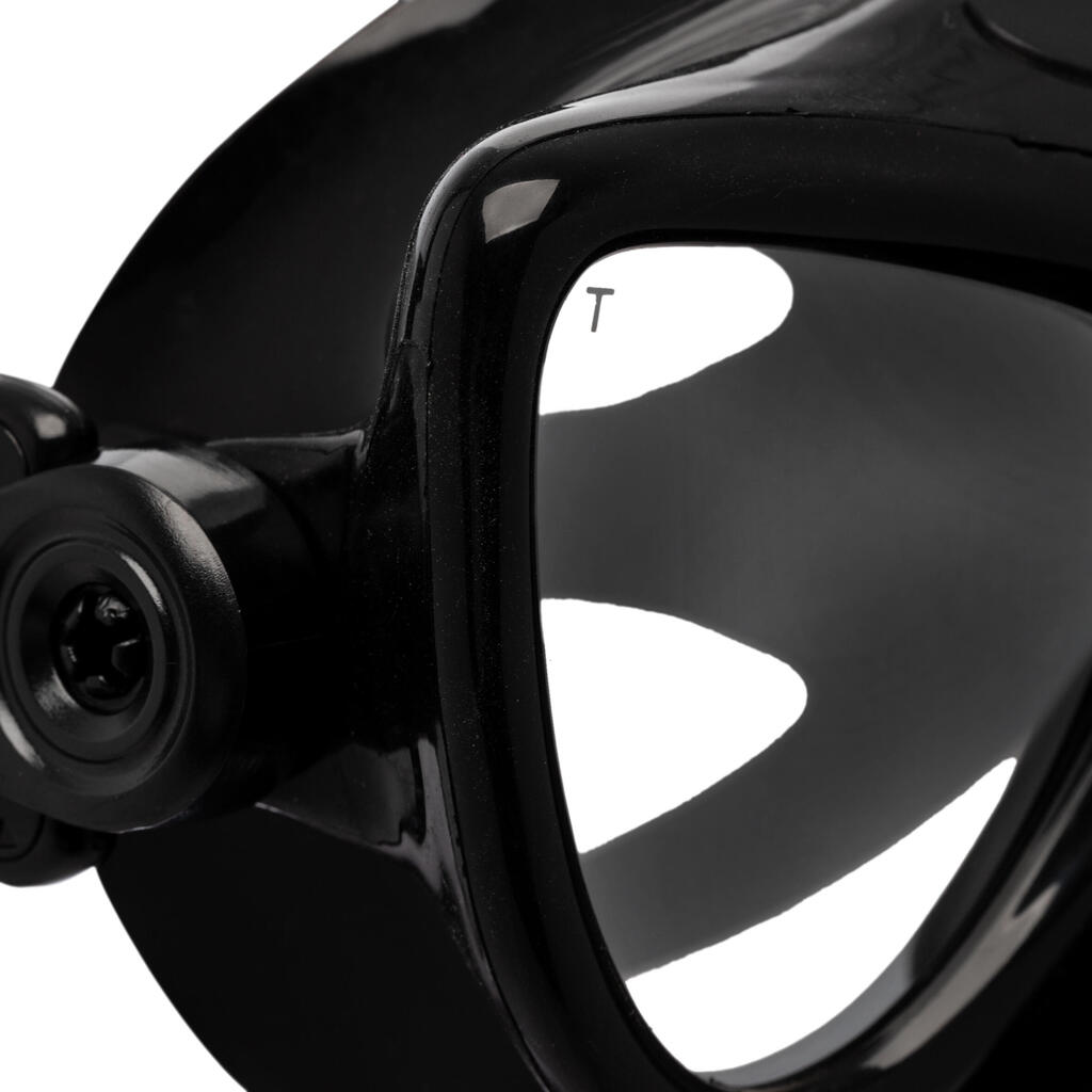 Veido kaukė „Plasma C4“, juoda, su veidrodiniais stiklais