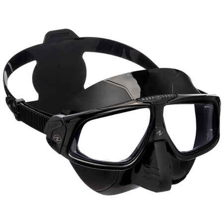Črna maska za potapljanje na dah SPHERA X