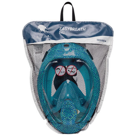 Maska za površinsko ronjenje Easybreath+ sa akustičnim ventilom - 540 freetalk