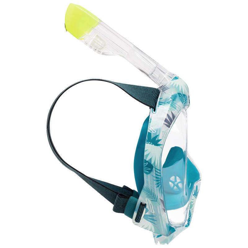 Snorkelmasker Easybreath voor volwassenen 540 freetalk Jungle
