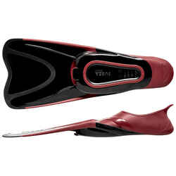 Adults’ snorkelling fins SUBEA SNK 500 - maroon