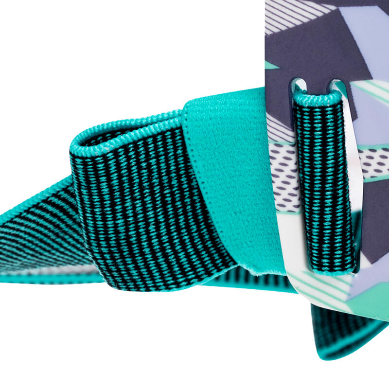 Snorkelmasker Easybreath met akoestisch ventiel voor volwassenen 540 camo paars