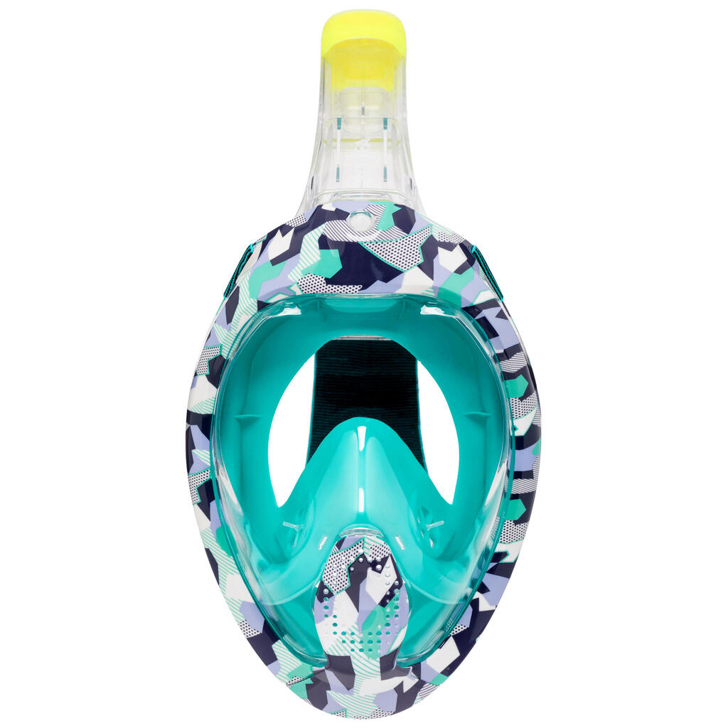 Maska za ronjenje Easybreath + sa akustičnim ventilom (> 10 godina) - ljubičasta