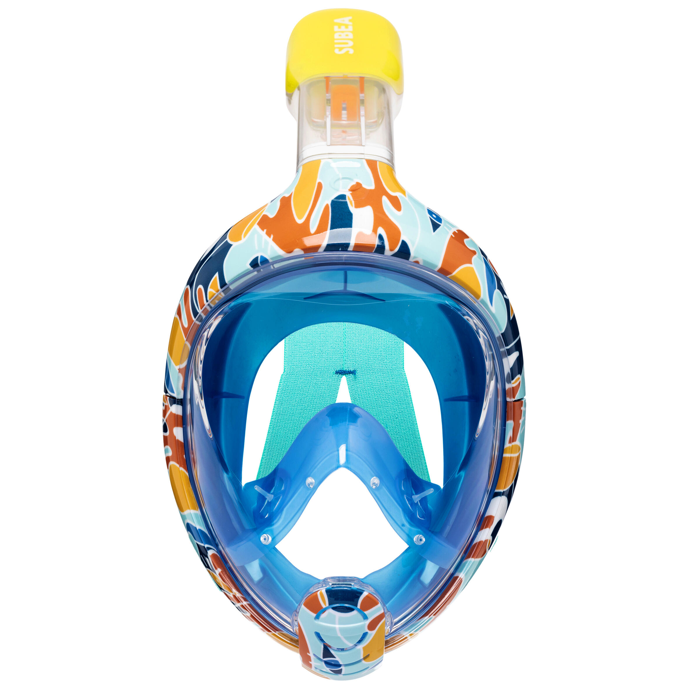 Masque intégral de plongée Easybreath – Enfants - Bleu, Orange, Turquoise -  Subea - Décathlon