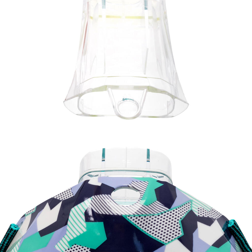 Maska za ronjenje Easybreath + sa akustičnim ventilom (> 10 godina) - ljubičasta