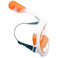 Narandžasta dečja maska za snorkeling EASYBREATH (6–10 godina / veličina XS)