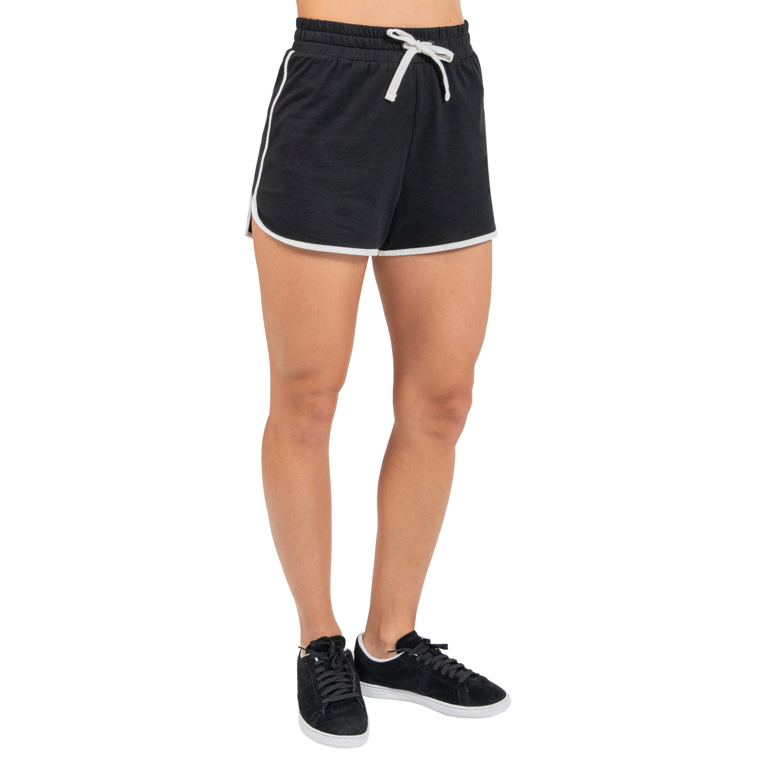 Short de danse urbaine taille haute femme – noir - DOMYOS