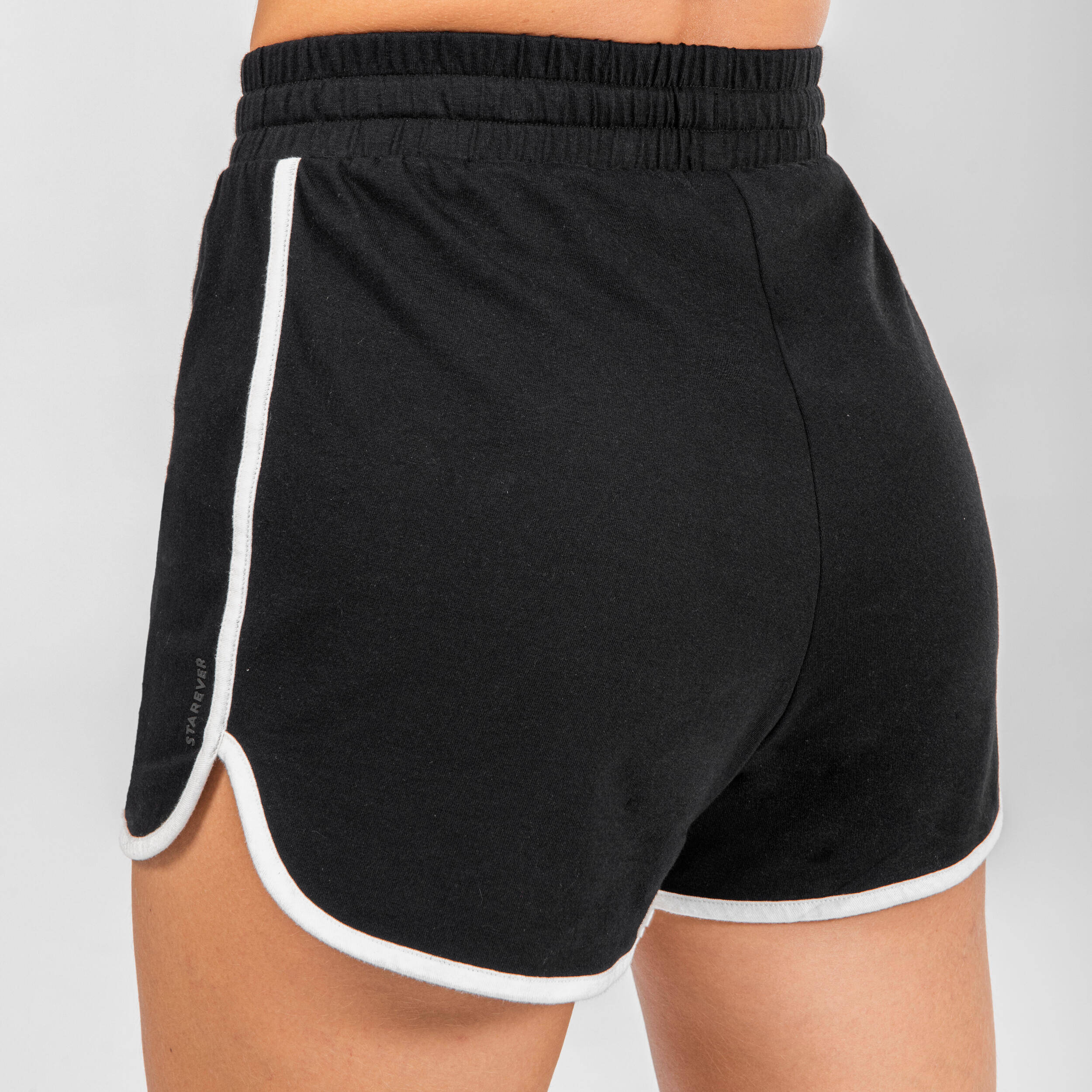 Women's High-Waist Modern Dance Shorts - Black -  4