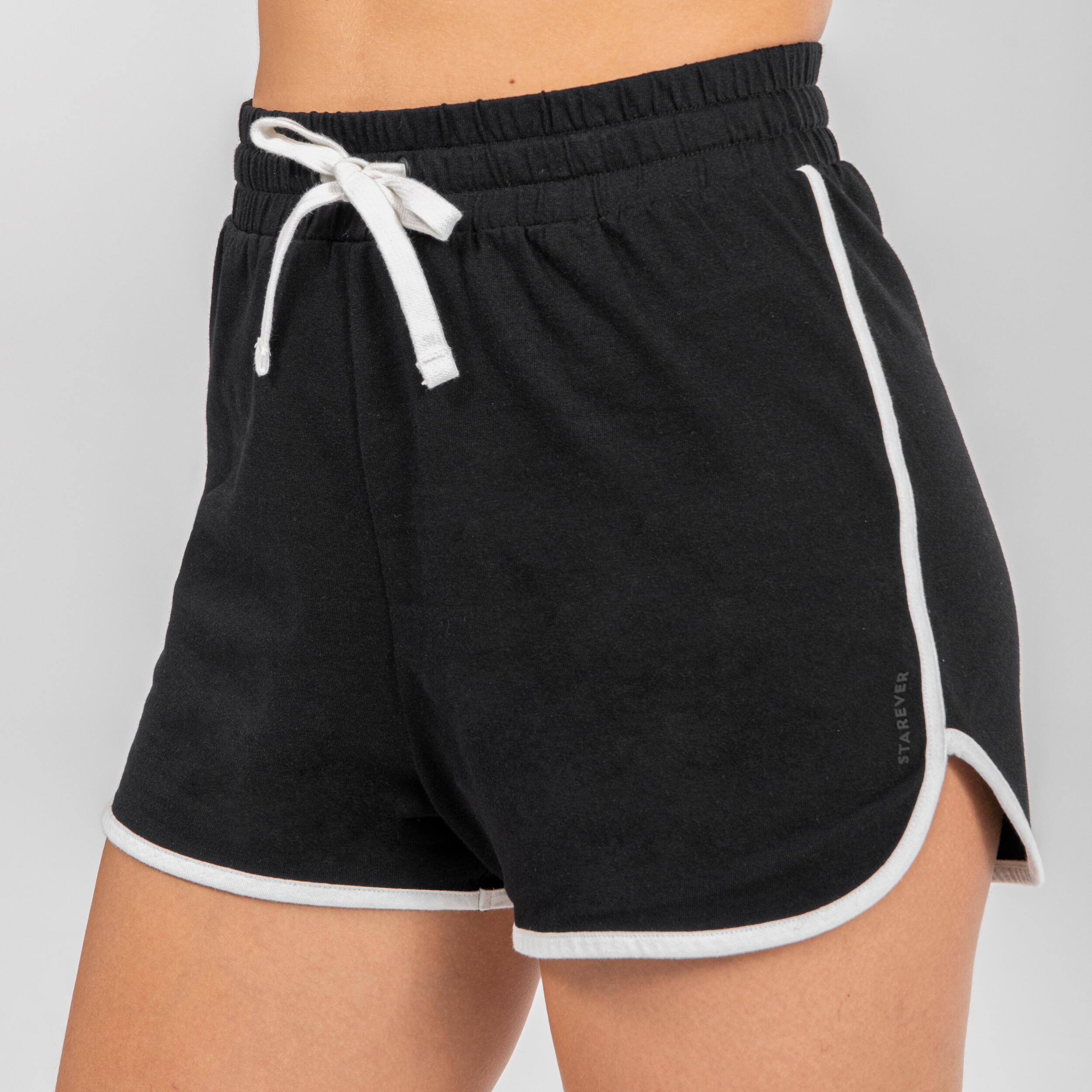 Women's High-Waist Modern Dance Shorts - Black