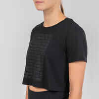 Women's Urban Dance Crop Top - Black