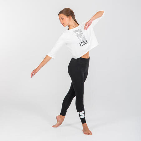 Modern Dance Cropped Printed T-Shirt – Girls