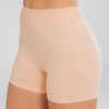 Women's Modern Jazz Seamless High-Waisted Shorts - Beige