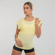 Women's Modern Dance Loose Cross-Backed T-Shirt - Yellow