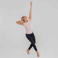 Women's Modern Dance Loose Cross-Back T-Shirt - Pink