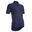 Women's Short-Sleeved Road Cycling Jersey RC500 - Checks/Navy