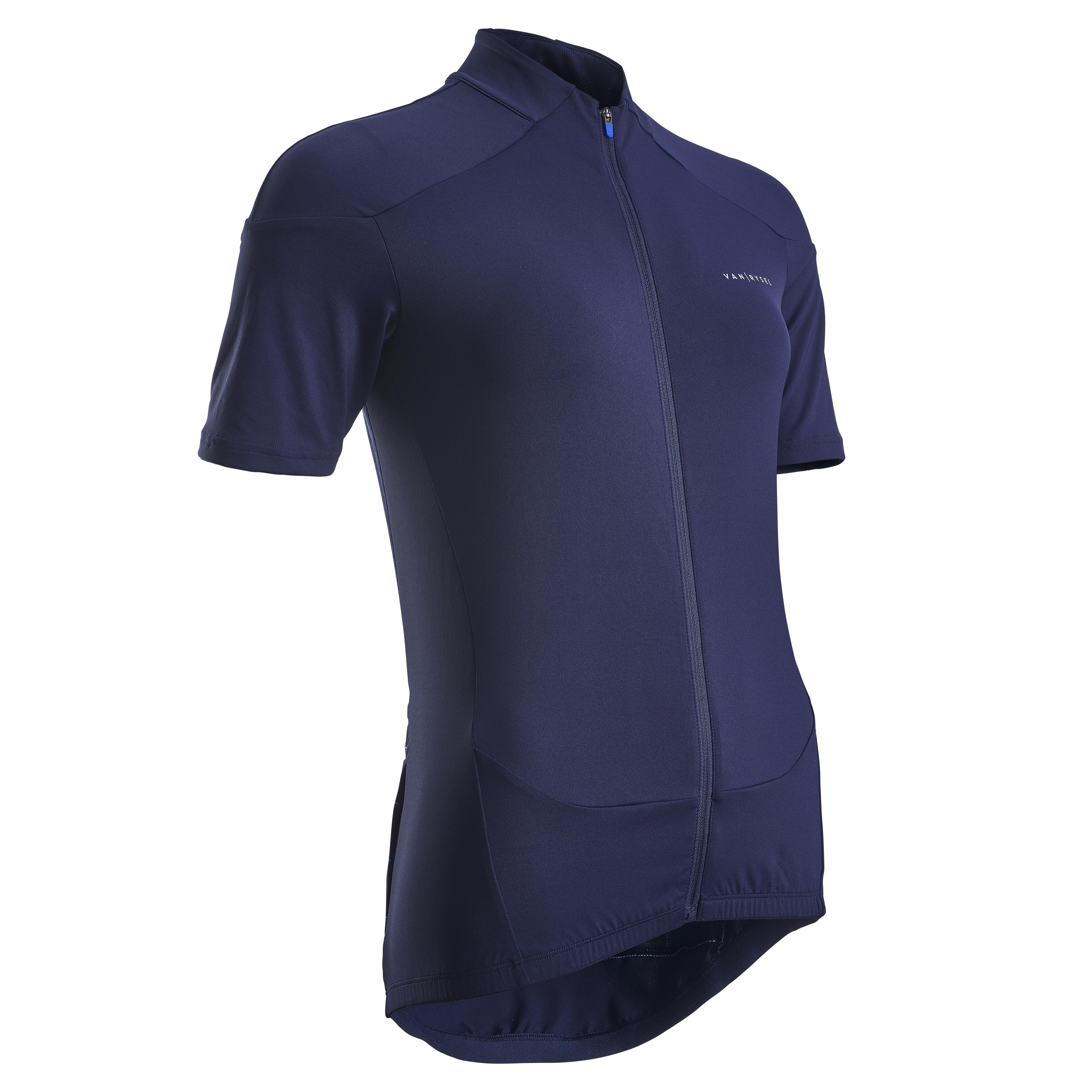 Tricou ciclism pe șosea RC 500 Bleumarin Damă