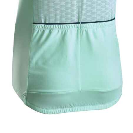 Maillot ciclismo manga corta mujer Van Rysel 500 glow menta