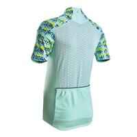 Maillot ciclismo manga corta mujer Van Rysel 500 glow menta