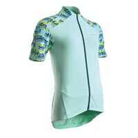 Maillot ciclismo manga corta mujer Van Rysel 500 glow menta