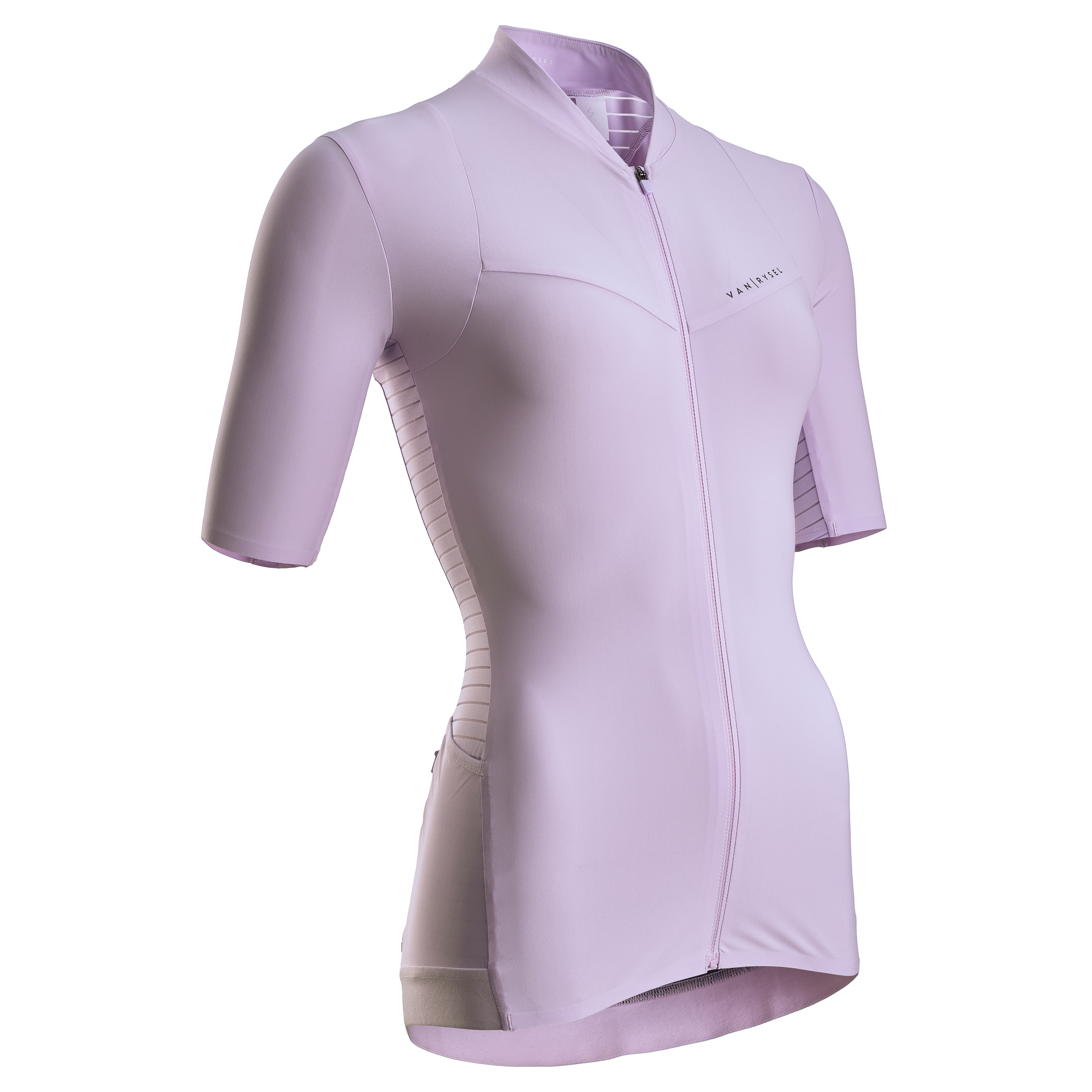 maillot vélo route manches courtes Racer femme lila