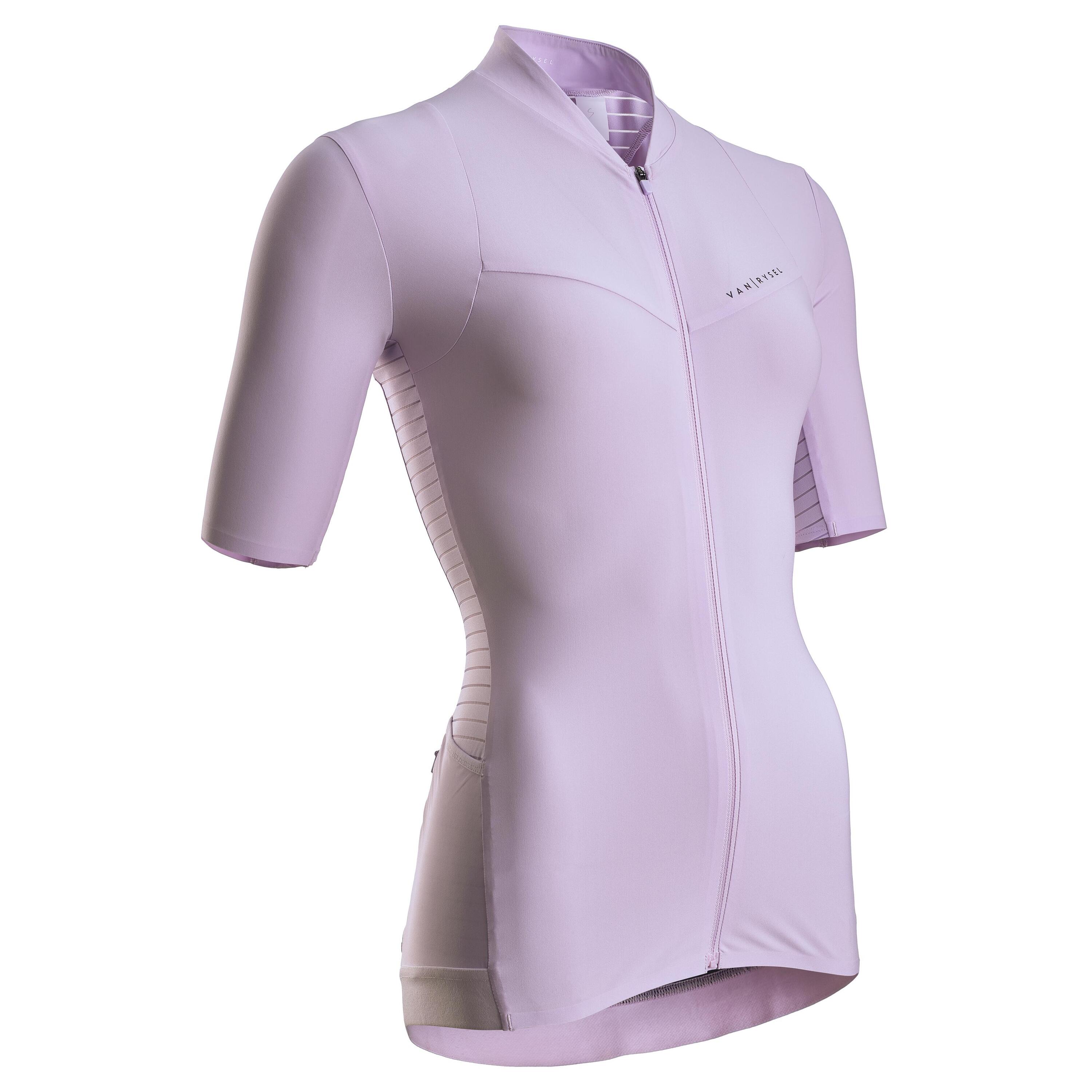 VAN RYSEL Women's Road Cycling Short-Sleeved Jersey Endurance - Lilac