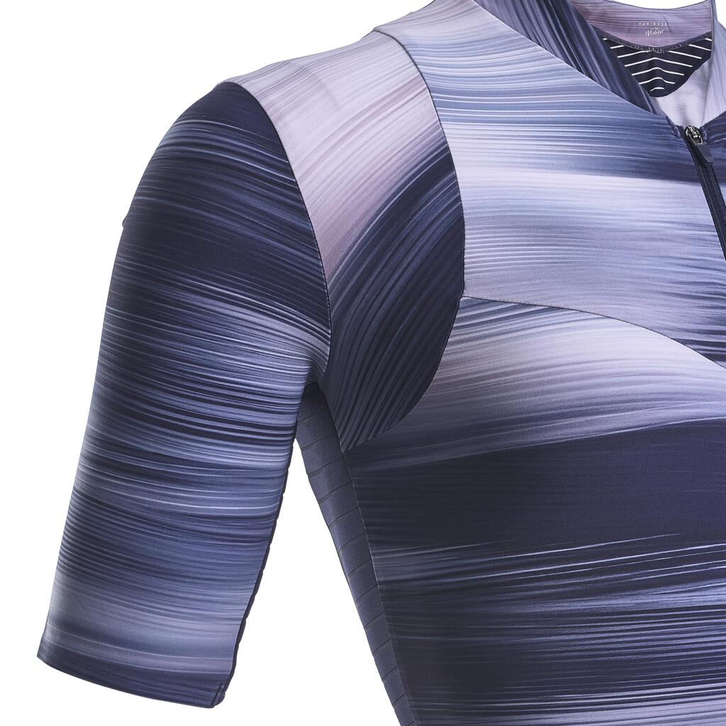 Women's Short-Sleeved Road Cycling Jersey Racer - Antelope Lilac