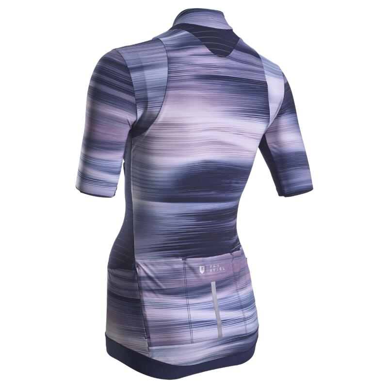 maillot vélo route manches courtes Racer femme antelope lilac