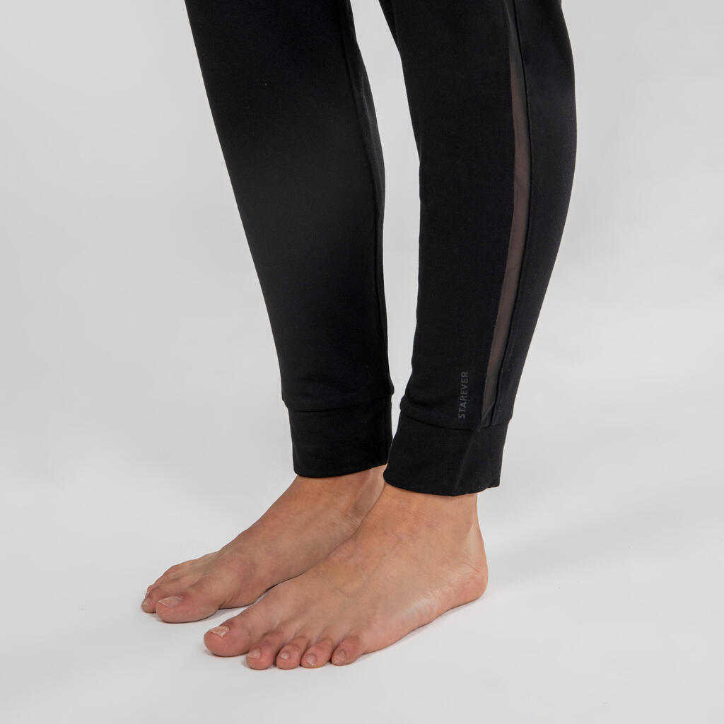 Women's Modern Dance Bottoms with Mesh Sides