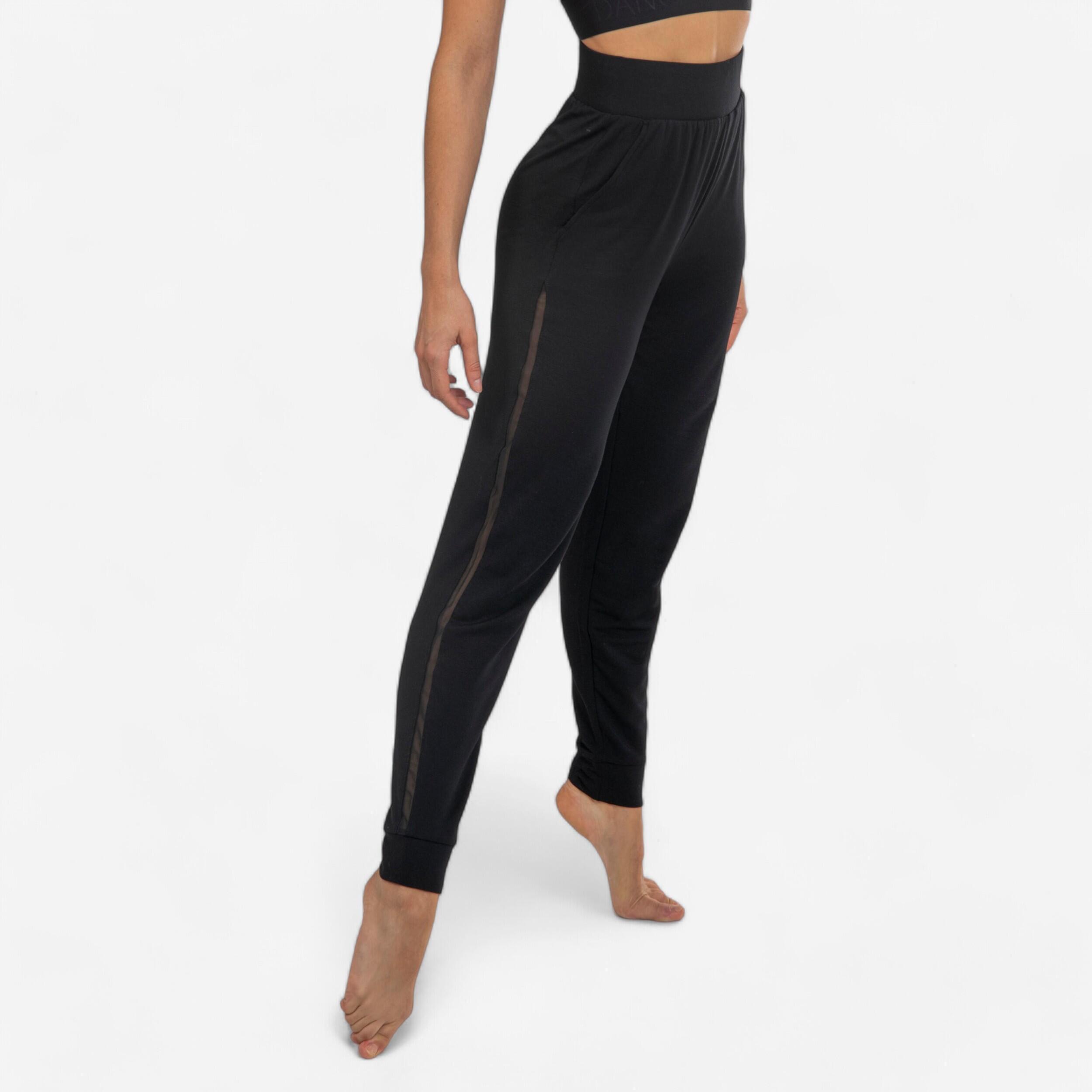 Pantaloni donna con banda laterale danza moderna neri STAREVER | DECATHLON