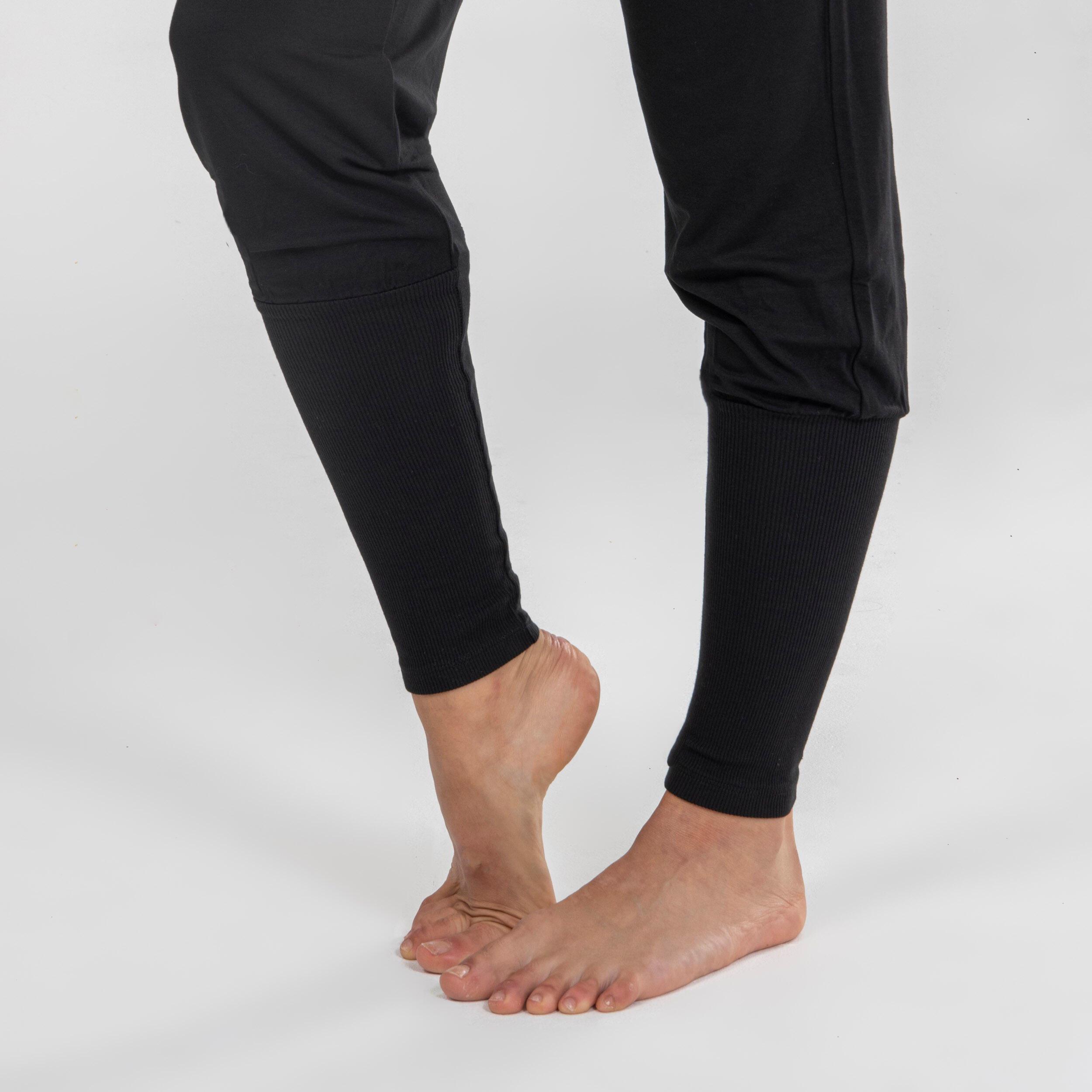 Women's Modern Dance Tapered Bottoms - Black 2/6